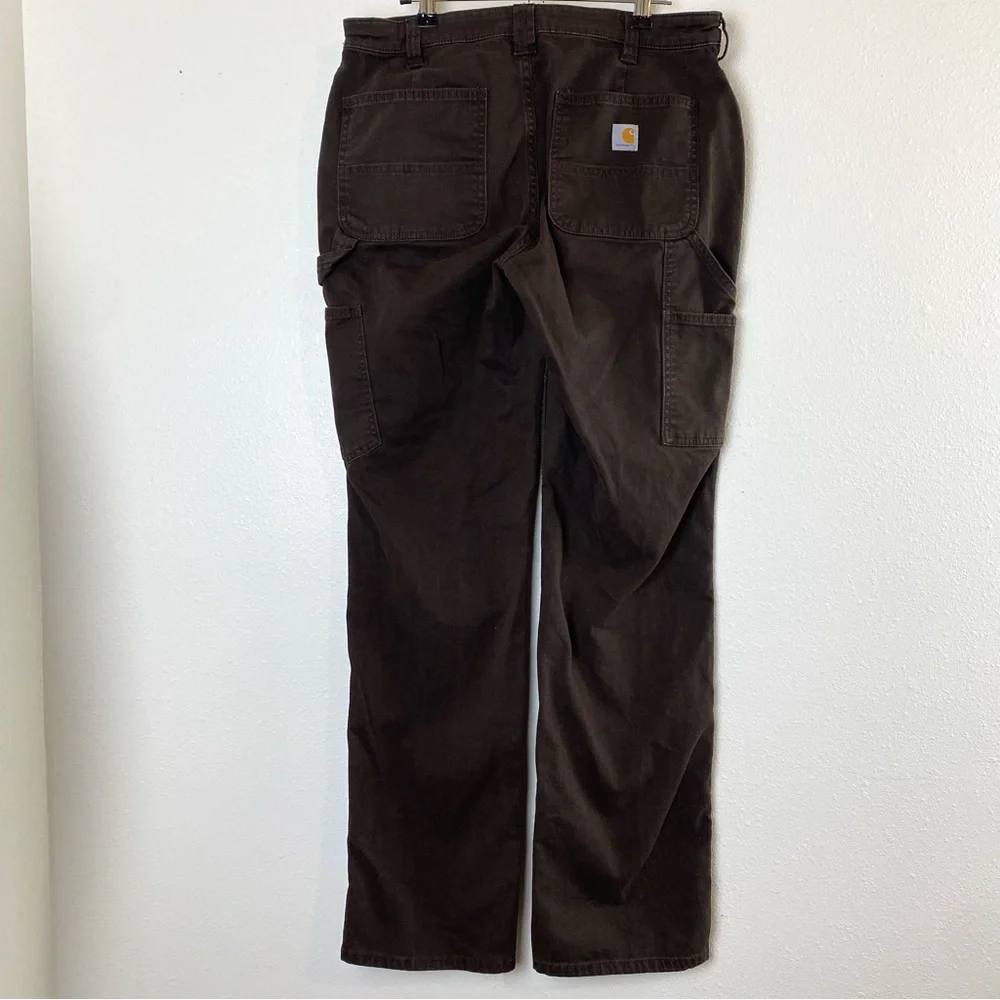 Carhartt Rugged Flex Loose Fit Canvas Double Front Work Pants - 8 Tall - Picture 8 of 15